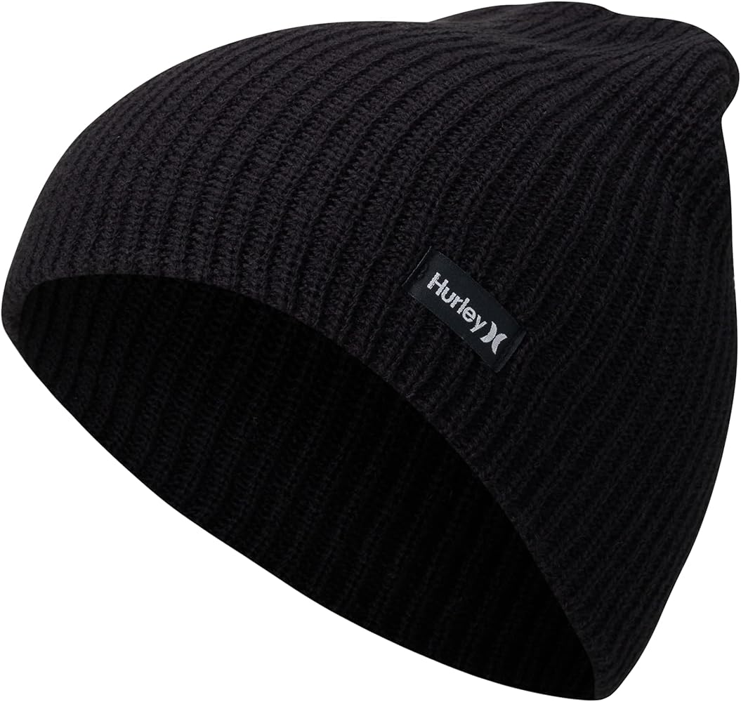 Hurley Men's Winter Hat - Smith Classic Stretch Knit Beanie - Skull Caps for Men