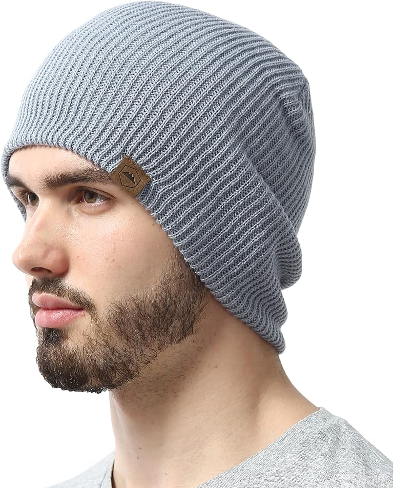 Beanies for Men & Women - Knit Beanie, Warm & Soft Ribbed Beanie, Daily Knit Hat, Women & Mens Toboggan Hat for Cold Weather