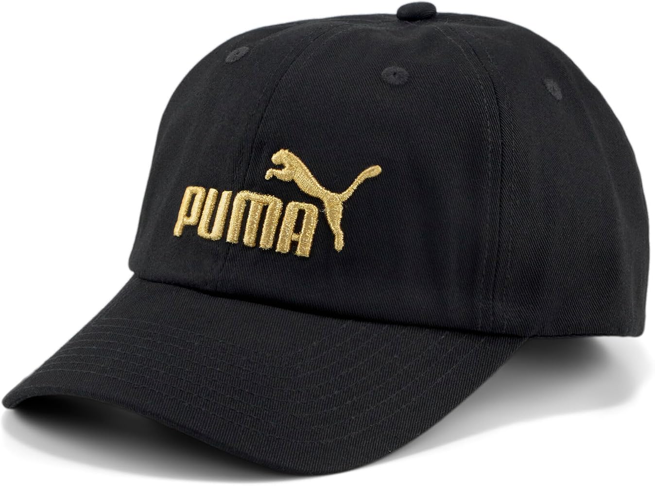 PUMA Unisex Cap, PUMA Black-Gold No1 Logo, One Size