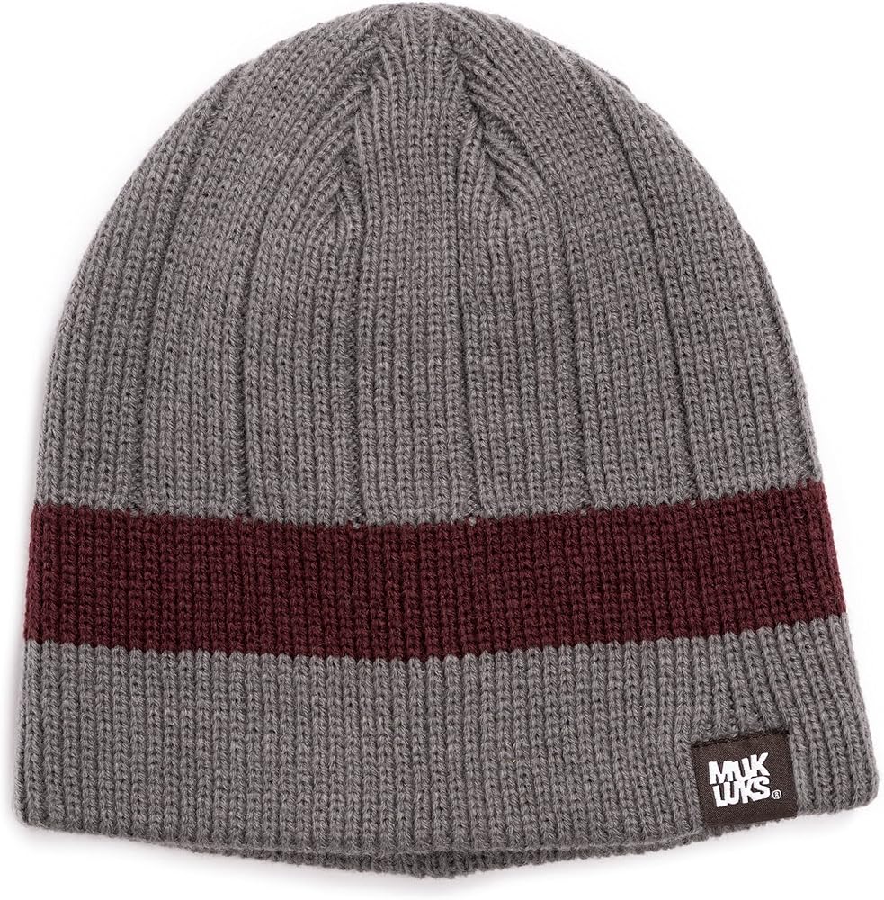 MUK LUKS Men's Ribbed Beanie