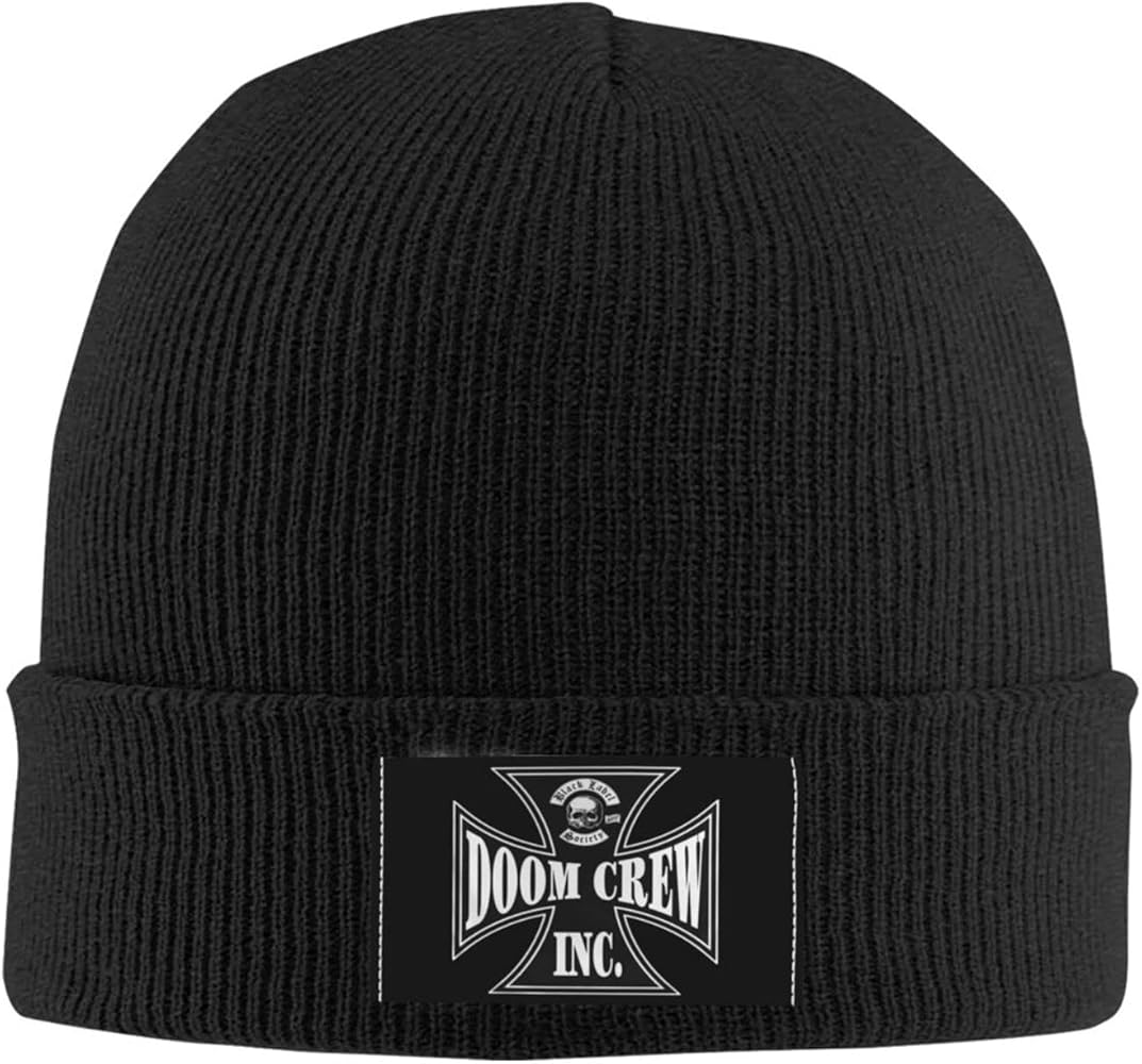 Black Rock Label Band Society Adult Knit Hats Fashion Casual Beanie Hat Women's Warm Headgear Men's Knitted Hat