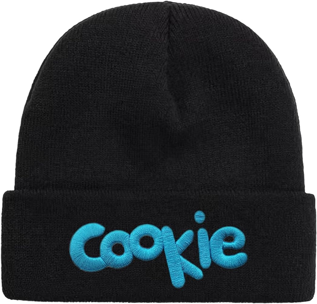 Cookie Beanies Hats Men, Winter Knitted Embroidery Beanie for Women, Snowboard Beanie, Mens Stocking Hats, Gifts for Men