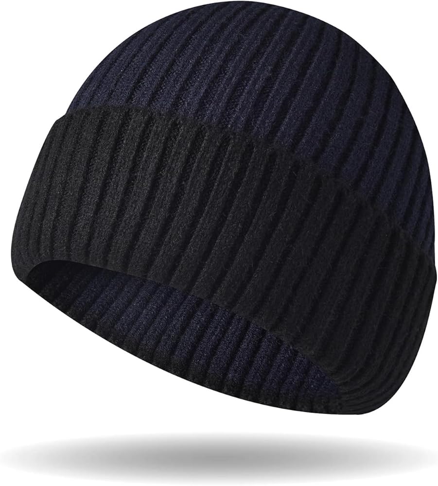 ZTL Unisex Cuffed Beanie Hat for Men Women Warm Winter Knit Hats Ribbed Stocking Hat Skull Watch Cap