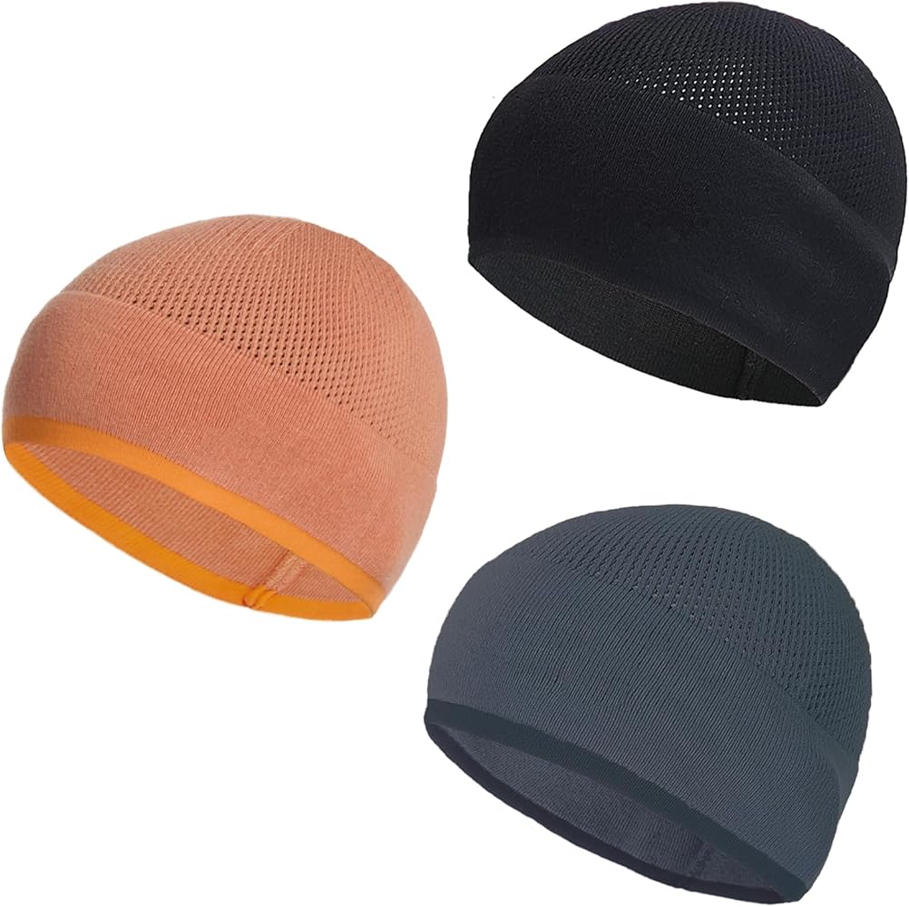 Bamboo Lightweight Skull Cap Helmet Liner for Men Women, Soft and Comfy Multifuctional Beanie Hats