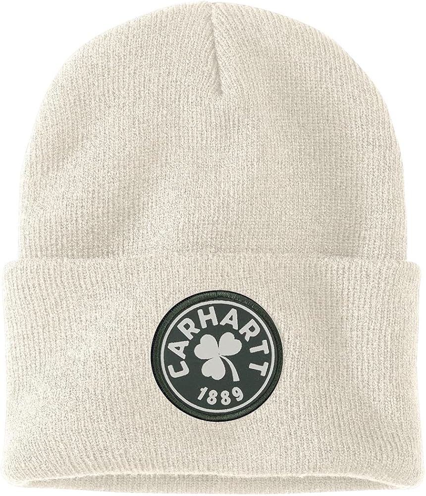 Carhartt Men's 106205 Knit Shamrock Patch Beanie