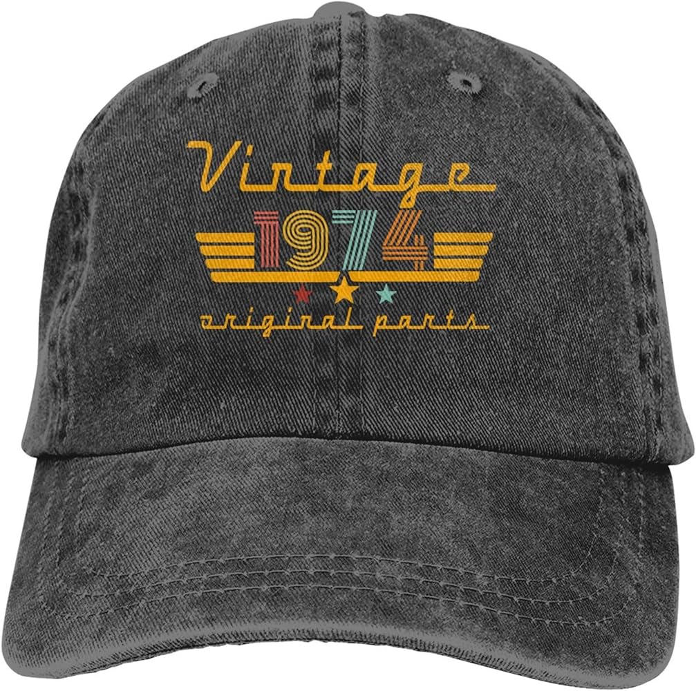 Vintage 1965 1966 1967 1968 1969 1970 1971 1972 1973 1974 Hat, 50 51 52 53 54 55 56 57 58 59 Years Old Baseball Cap