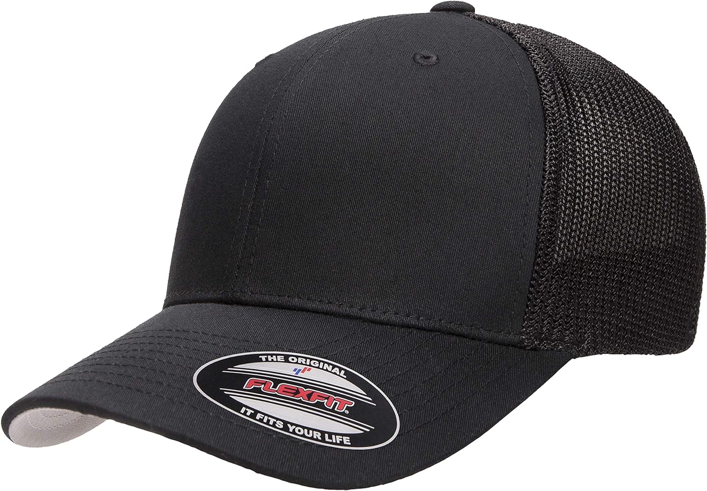 Flexfit Men's one_size Trucker Cap, Black, alpha