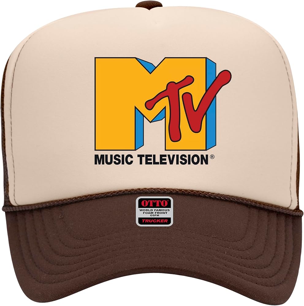 MTV Original Trucker Hat - Premium Snapback for Men and Women - Y2K Trendy Graphic Vintage Retro Cowboy Funny