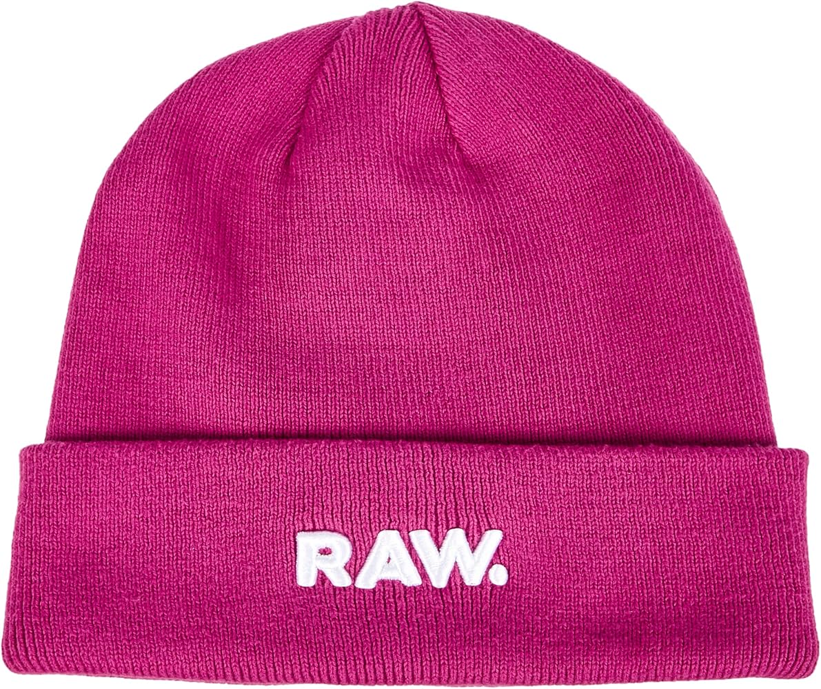 G-STAR RAW Women's Effo Long Beanie, Recycled Knit, Logo Patch