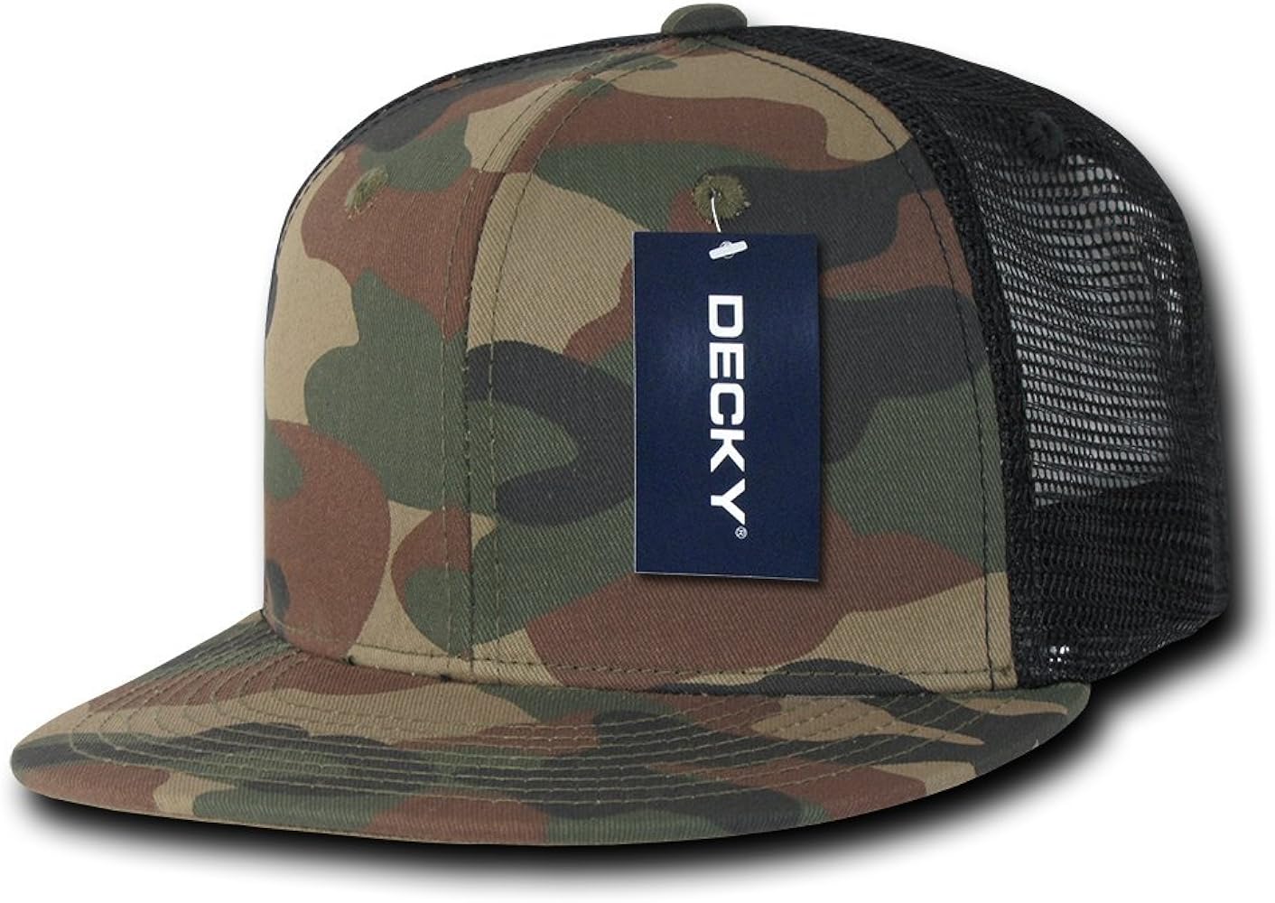 DECKY Cotton Flat Bill Trucker Cap