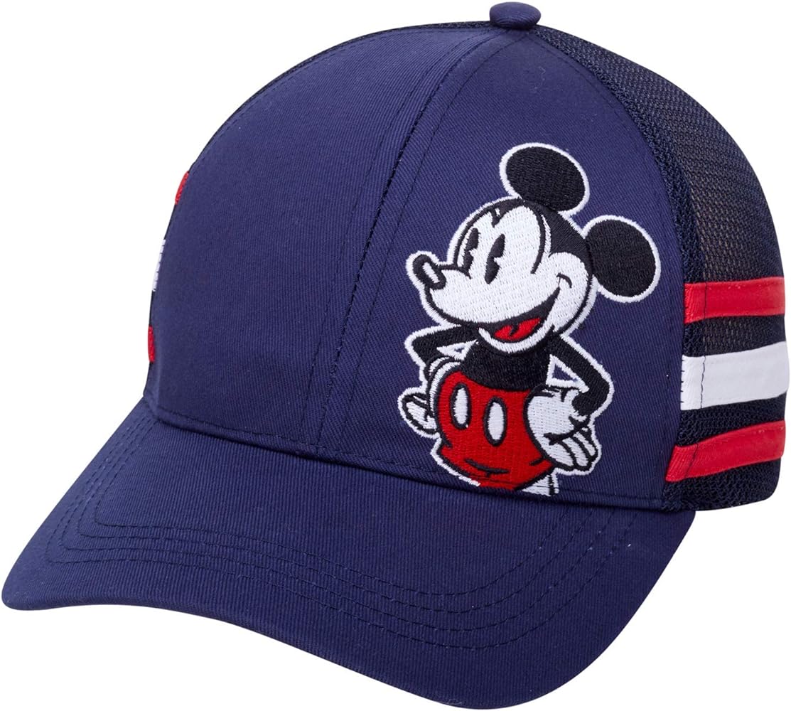 Disney Men’s Mickey Mouse Hat – Snap-Back Baseball Cap, Dad Hat