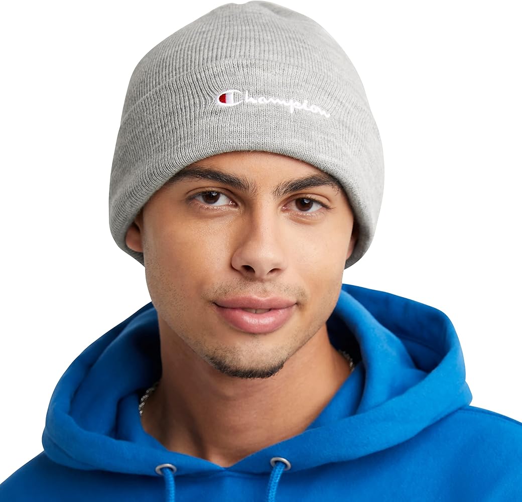 Champion Men's Unisex Beanie, Knit Winter, Cold-Weather Hat