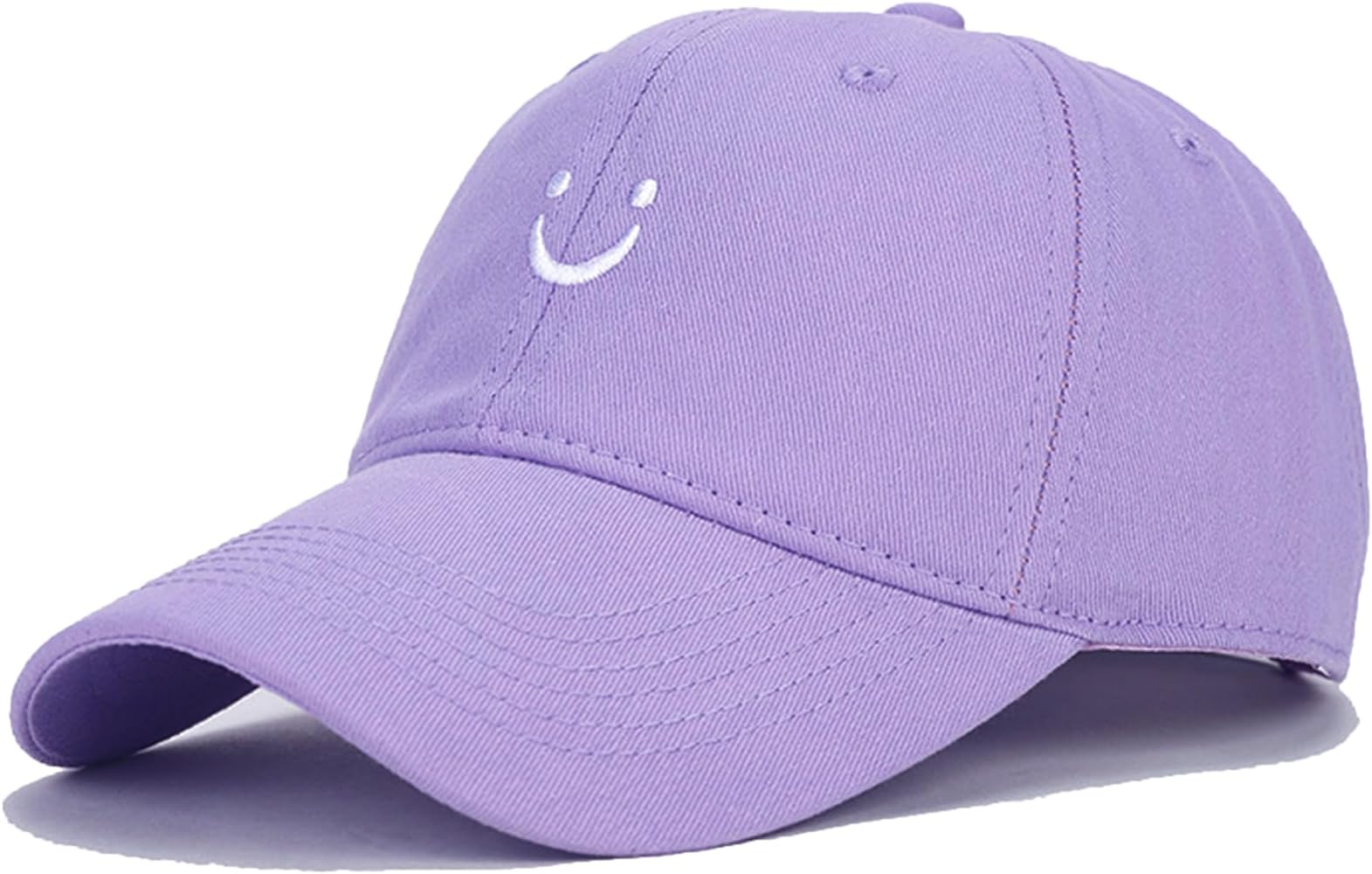 Umeepar Smile Face Baseball Cap for Women Men Adjustable Low Profile Unstructured Cotton Dad Hat