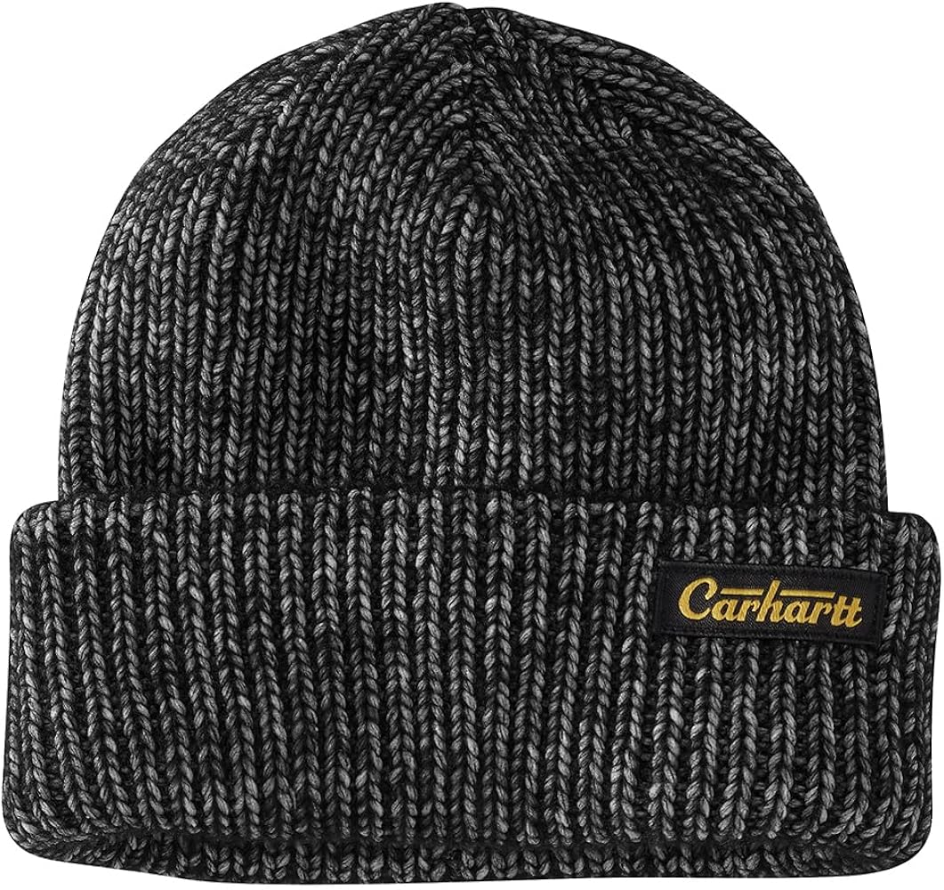 Carhartt Men's Rib Knit Carhartt Patch Beanie