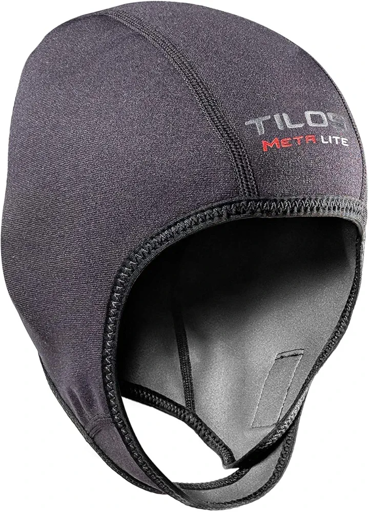 Tilos 1mm Metal-Light Coated Neoprene Adjustable Beanie for Surf Surfing Kayak Rafting Canoe Snorkel Swimming Cap Hat