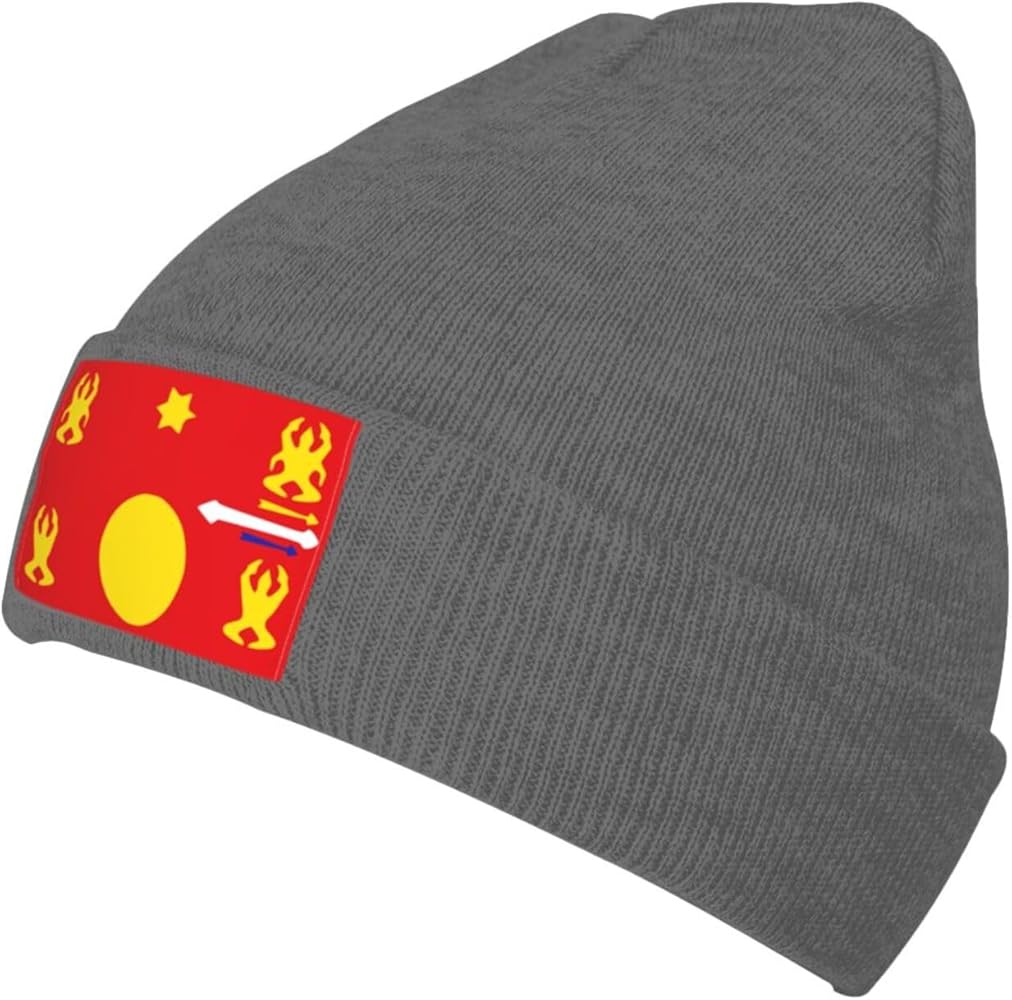 Hmong Flag Beanie Hat for Men Women Soft Cozy Knit Hats Winter Warm Skull Cap