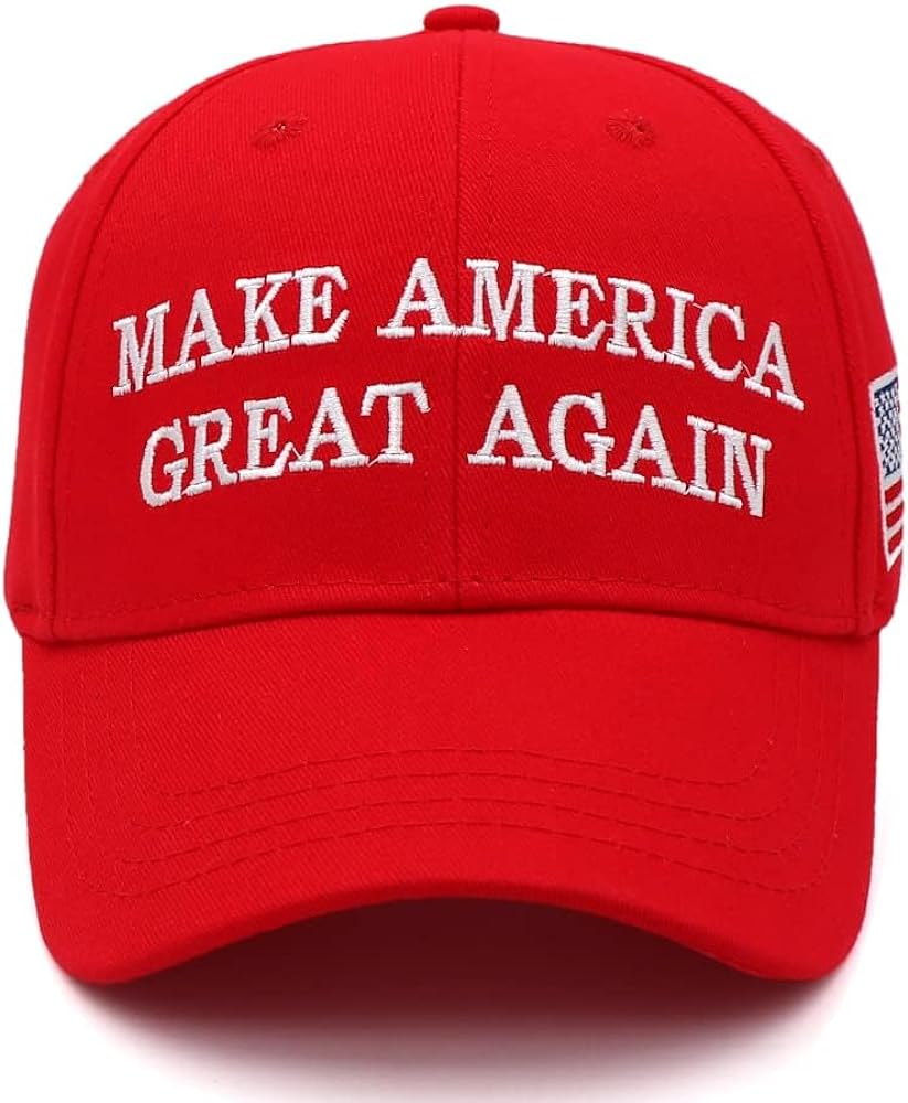 Trump 2024 45-47 MAGA Hat Donald Trump Make America Great Again Slogan with USA Flag Adjustable Baseball Cap Mesh Snap Back