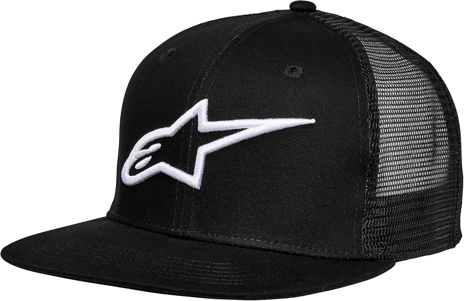 Alpinestars Men's Corp Trucker Snapback, Black/Black, One Size