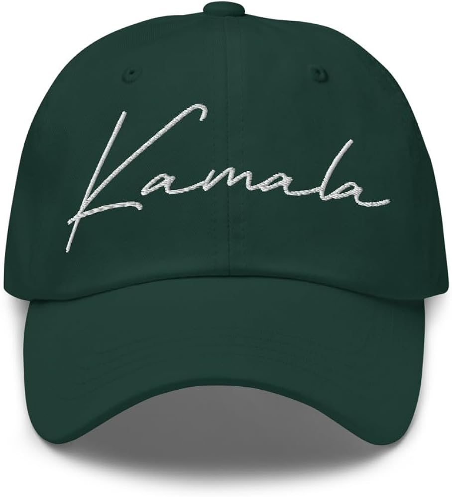 Kamala Signature Hat (Embroidered Dad Cap) Kamala Harris Supporter Hats