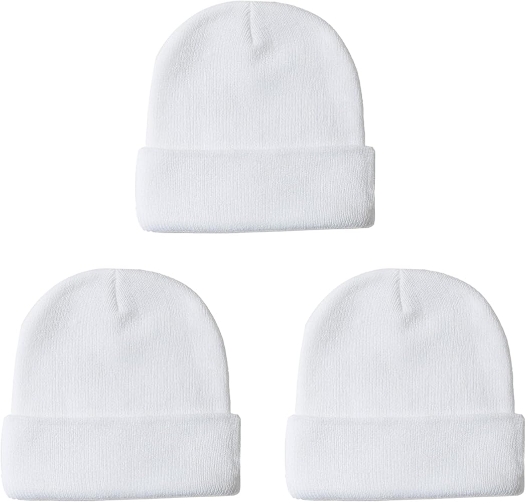 3 PACKS Unisex Beanie Hats for Men Women Winter Knit beanies