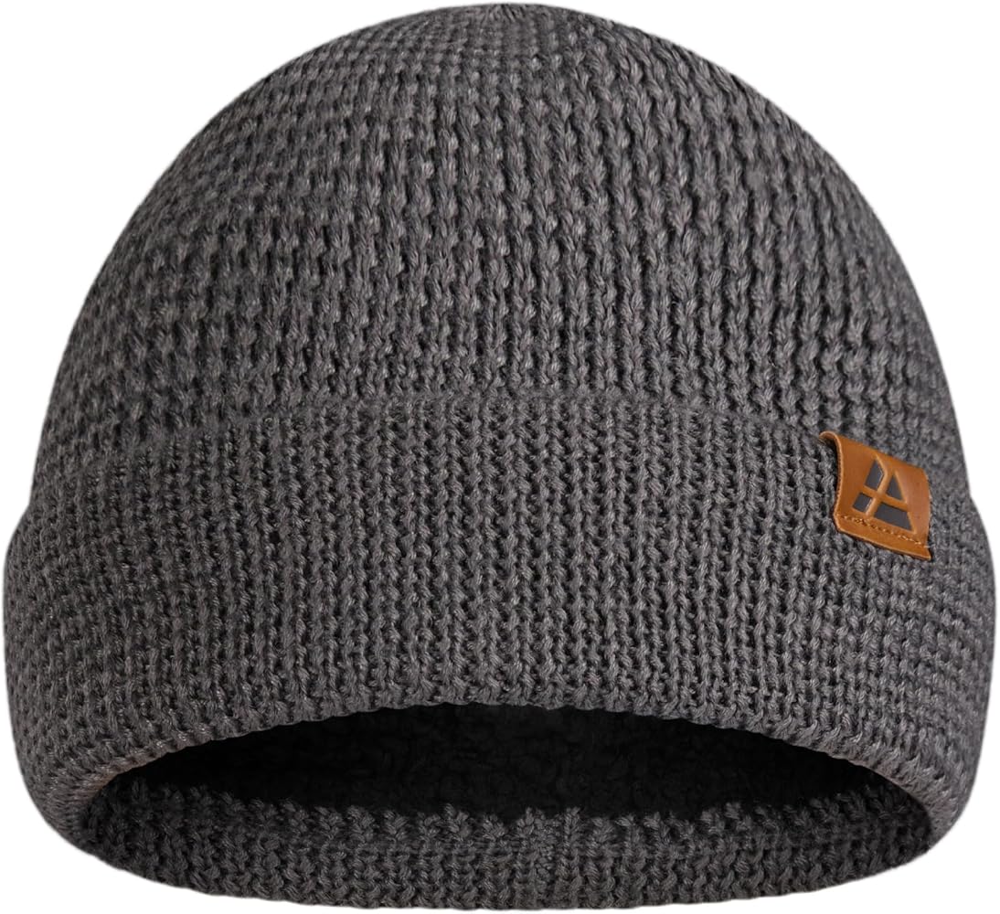 DANISH ENDURANCE Merino Wool Beanie, Fleece Lined Winter Hat for Men & Women