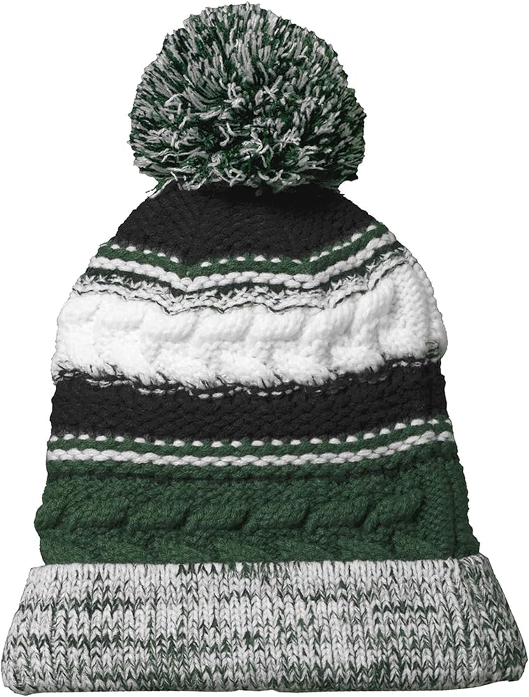 UGP Campus Apparel Knit Pom Pom Team Color Beanie Hat