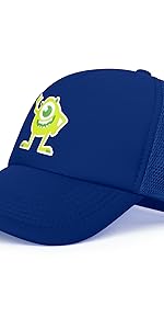 Disney Trucker Hats for Men & Women, Monster, Inc. Mike Wazowski Mesh Snapback Baseball Cap