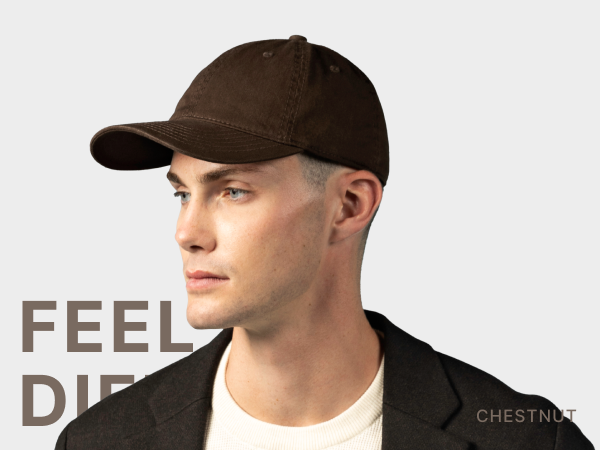 Chokolids Washed Cotton Baseball Cap Chestnut