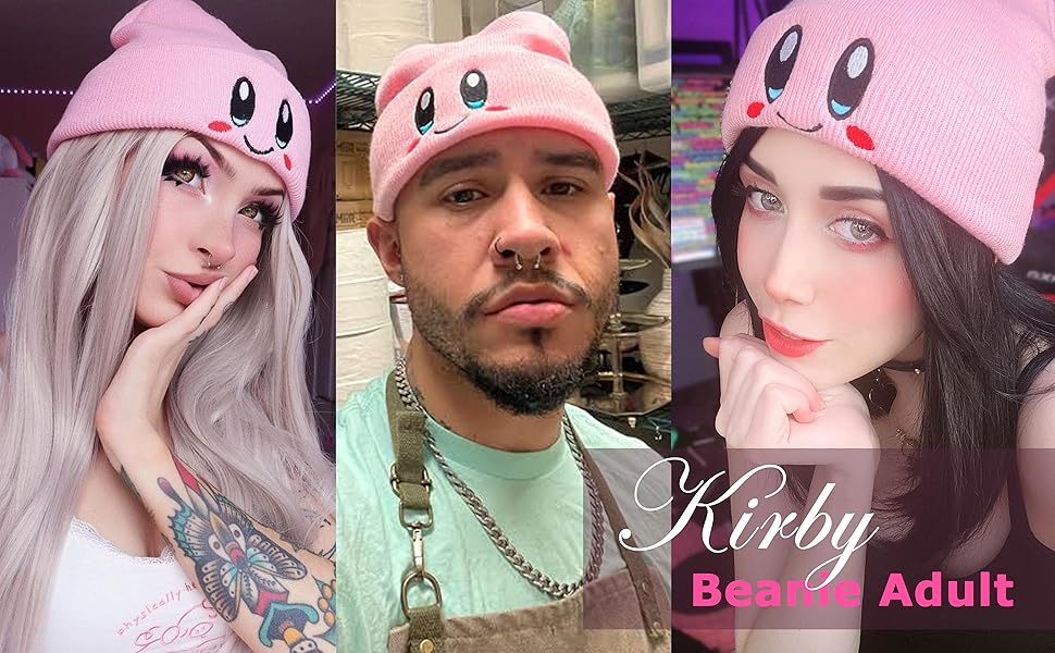 SPN-SSIWC, halloween gift, anime, anime hats for women, male accessories, winter caps, kirby beanie