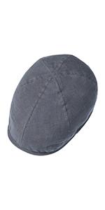 Lipodo Linen Flat Cap from above view