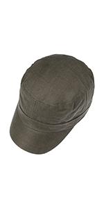 Lipodo Linen Army Cap from above view