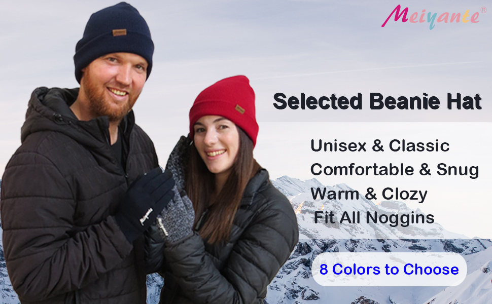 Selected Winter Beanie Hat for Women Men Daily Beanie Hat - Beanie Hats For Women Men