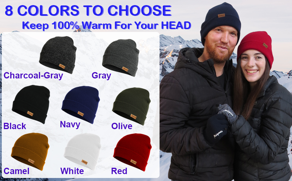 Meiyante All-Season Beanie: The Essential Headwear for Men and Women 8 Colors to Choose, Warm