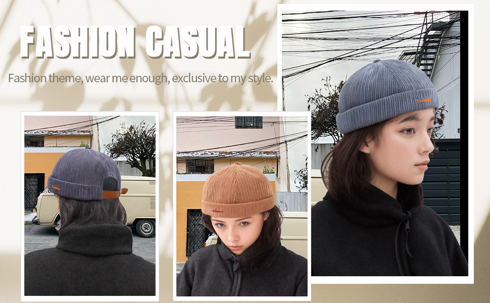 brimless adjustable beanie