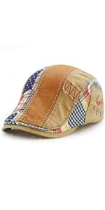 man newsboy cap