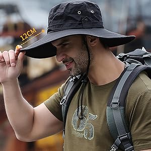 black hunting hat for men