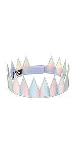 Rainbow Iridescent Crown Hat