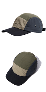 Men''s 5 Panel Baseball Cap UPF 50+ Outdoor Trucker Hats Nylon Lightweight Golf Sports Cap Hiphop Cap