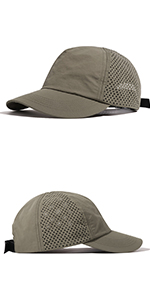 Unisex Baseball Cap UPF 50 Unstructured Hat with Foldable Long Large Bill for Outdoor Sports