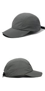 Curved Brim 5 Panel Hat UPF50+ Sun Hats Quick Dry Outdoor Sports Run Cap