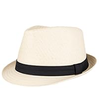 levis straw fedora hat with twill band