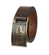 Levi mens logo plaque belt