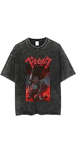 berserk shirt berserk figure berserk merch graphic tees men y2k shirts men vintage anime shirt