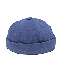 denim watch cap