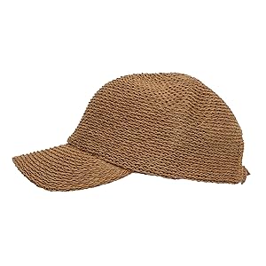 WITHMOONS Summer Weaving Cotton Ivy Flat Cap