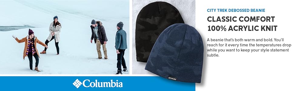 Columbia City Trek Debossed Beanie