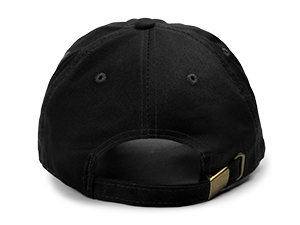 black baseball hat