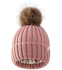 Satin Lined Pom Pom Beanie for Women