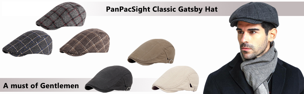 PanPacSight Newsboy Cap Styles for Men