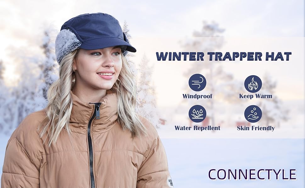 men''s trapper winter hat 